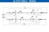 CABLU FRANA DE MANA ATE 24.3727-3502.2 - Compatibil cu OPEL, VAUXHALL