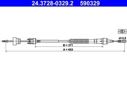 CABLU AMBREIAJ ATE 24.3728-0329.2 - Compatibil cu CITROEN, PEUGEOT