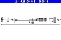 Cablu ambreiaj ATE 24.3728-0848.2