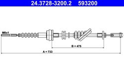 CABLU AMBREIAJ ATE 24.3728-3200.2 - Compatibil cu KIA