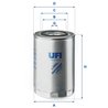 FILTRU COMBUSTIBIL UFI 24.395.01 - Compatibil cu IRISBUS, IVECO