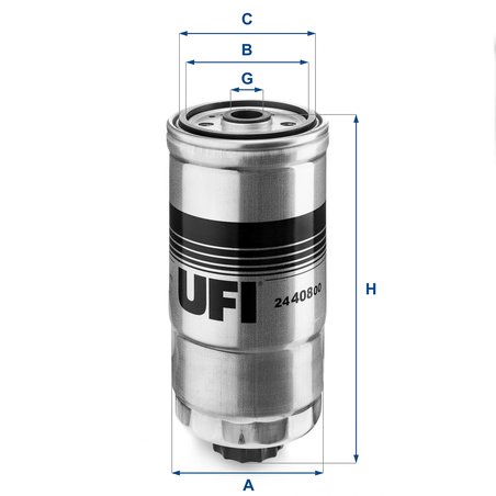 Filtru combustibil UFI 24.408.00
