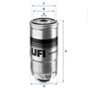 Filtru combustibil UFI 24.408.00