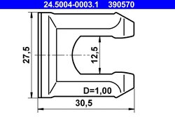 SUPORT, FURTUN FRANA ATE 24.5004-0003.1 - Piesa auto compatibila cu mai multe marci