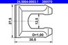 SUPORT, FURTUN FRANA ATE 24.5004-0003.1 - Piesa auto compatibila cu mai multe marci