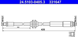 FURTUN FRANA ATE 24.5103-0405.3 - Compatibil cu OPEL, VAUXHALL