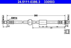 FURTUN FRANA ATE 24.5111-0386.3 - Compatibil cu NISSAN, OPEL, RENAULT, VAUXHALL