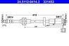FURTUN FRANA ATE 24.5112-0414.3 - Compatibil cu ALFA ROMEO