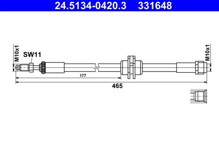 Furtun frana ATE 24.5134-0420.3