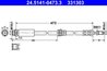 FURTUN FRANA ATE 24.5141-0473.3 - Compatibil cu FORD, MAZDA
