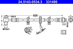 FURTUN FRANA ATE 24.5143-0534.3 - Compatibil cu MERCEDES-BENZ