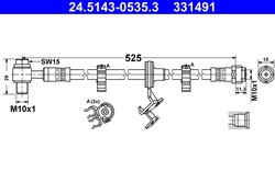 FURTUN FRANA ATE 24.5143-0535.3 - Compatibil cu MERCEDES-BENZ