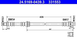 FURTUN FRANA ATE 24.5169-0439.3 - Compatibil cu BMW