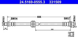 FURTUN FRANA ATE 24.5169-0555.3 - Compatibil cu BMW