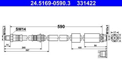 FURTUN FRANA ATE 24.5169-0590.3 - Compatibil cu BMW