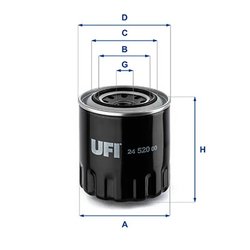 Filtru combustibil UFI 24.520.00