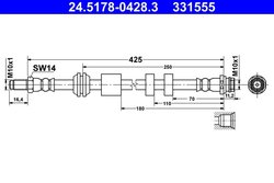 FURTUN FRANA ATE 24.5178-0428.3 - Compatibil cu VOLVO