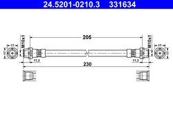 FURTUN FRANA ATE 24.5201-0210.3 - Compatibil cu BMW