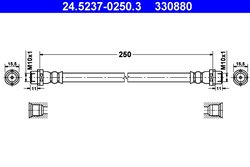 FURTUN FRANA ATE 24.5237-0250.3 - Compatibil cu VW