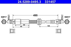 FURTUN FRANA ATE 24.5289-0495.3 - Compatibil cu VW