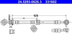 FURTUN FRANA ATE 24.5293-0626.3 - Compatibil cu NISSAN