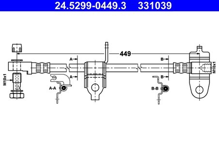 Furtun frana ATE 24.5299-0449.3