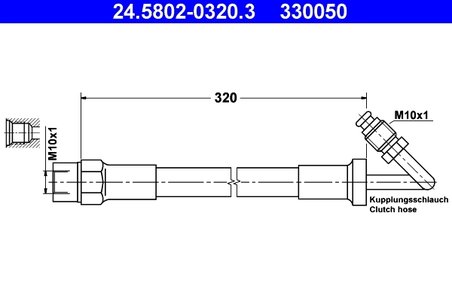 Furtun ambreiaj ATE 24.5802-0320.3