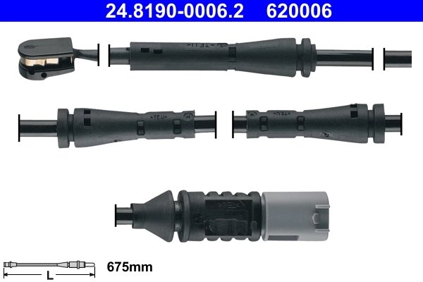 SENZOR AVERTIZARE UZURA PLACUTE FRANA ATE 24.8190-0006.2 - Compatibil cu BMW