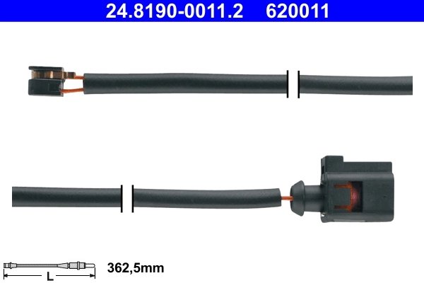 SENZOR AVERTIZARE UZURA PLACUTE FRANA ATE 24.8190-0011.2 - Compatibil cu AUDI