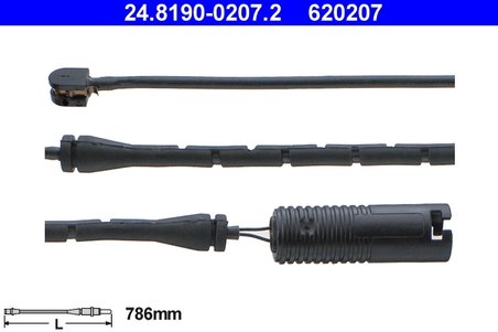 SENZOR AVERTIZARE UZURA PLACUTE FRANA ATE 24.8190-0207.2 - Compatibil cu BMW