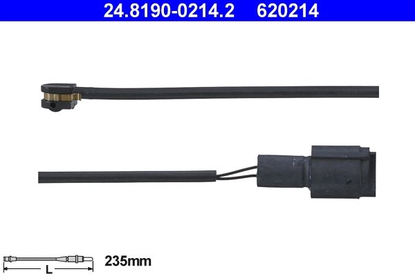 SENZOR AVERTIZARE UZURA PLACUTE FRANA ATE 24.8190-0214.2 - Compatibil cu BMW