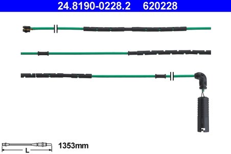 SENZOR AVERTIZARE UZURA PLACUTE FRANA ATE 24.8190-0228.2 - Compatibil cu BMW