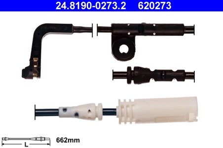 SENZOR AVERTIZARE UZURA PLACUTE FRANA ATE 24.8190-0273.2 - Compatibil cu BMW