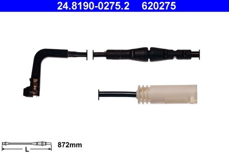 SENZOR AVERTIZARE UZURA PLACUTE FRANA ATE 24.8190-0275.2 - Compatibil cu BMW