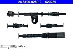 Senzor avertizare uzura placute frana ATE 24.8190-0289.2