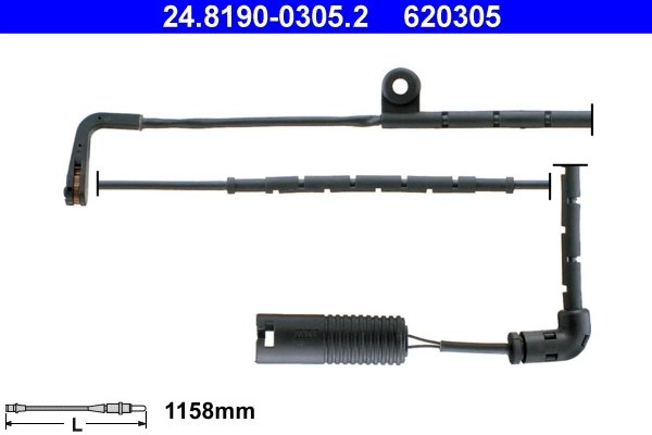 SENZOR AVERTIZARE UZURA PLACUTE FRANA ATE 24.8190-0305.2 - Compatibil cu LAND ROVER