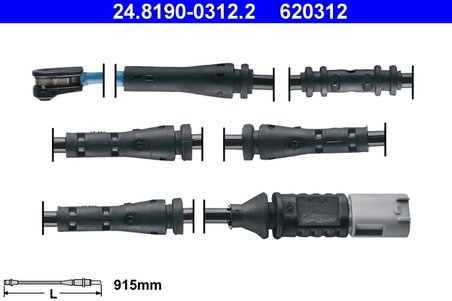 SENZOR AVERTIZARE UZURA PLACUTE FRANA ATE 24.8190-0312.2 - Compatibil cu BMW