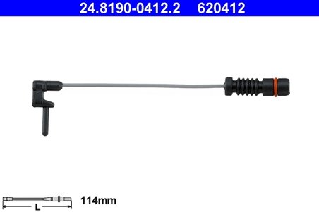 SENZOR AVERTIZARE UZURA PLACUTE FRANA ATE 24.8190-0412.2 - Compatibil cu MERCEDES-BENZ