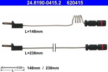 Senzor avertizare uzura placute frana ATE 24.8190-0415.2