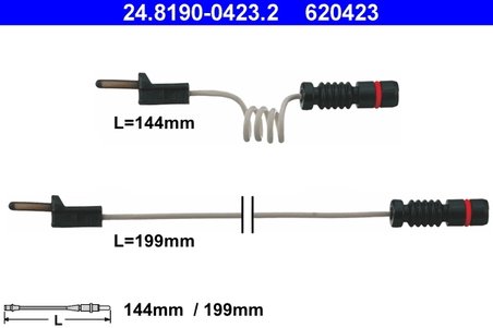 Senzor avertizare uzura placute frana ATE 24.8190-0423.2