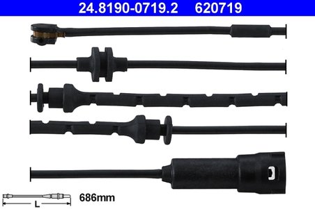 SENZOR AVERTIZARE UZURA PLACUTE FRANA ATE 24.8190-0719.2 - Compatibil cu FIAT, OPEL, VAUXHALL