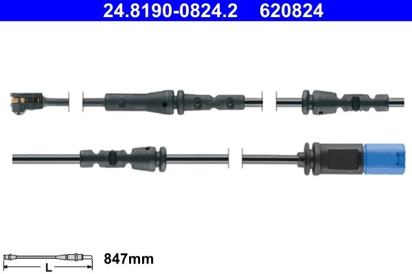 Senzor avertizare uzura placute frana ATE 24.8190-0824.2