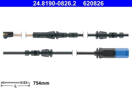 Senzor avertizare uzura placute frana ATE 24.8190-0826.2