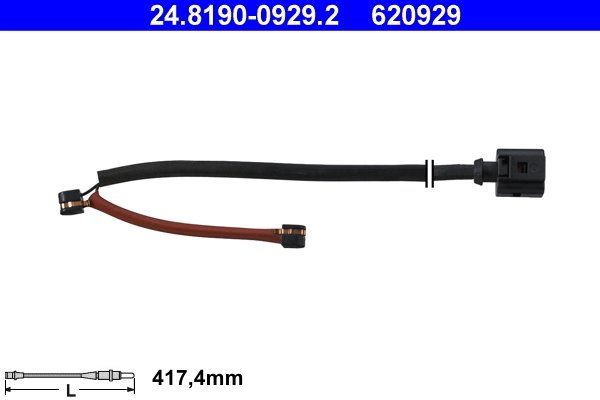 SENZOR AVERTIZARE UZURA PLACUTE FRANA ATE 24.8190-0929.2 - Compatibil cu AUDI, PORSCHE, VW