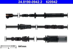 Senzor avertizare uzura placute frana ATE 24.8190-0942.2