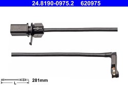 SENZOR AVERTIZARE UZURA PLACUTE FRANA ATE 24.8190-0975.2 - Compatibil cu AUDI