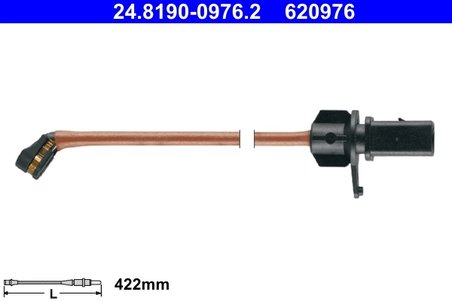 Senzor avertizare uzura placute frana ATE 24.8190-0976.2