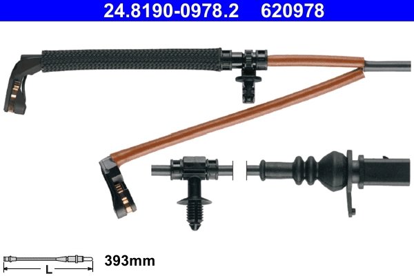 SENZOR AVERTIZARE UZURA PLACUTE FRANA ATE 24.8190-0978.2 - Compatibil cu AUDI