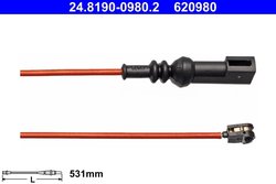 Senzor avertizare uzura placute frana ATE 24.8190-0980.2
