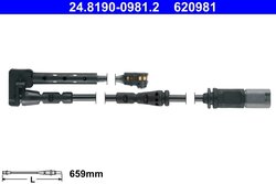 SENZOR AVERTIZARE UZURA PLACUTE FRANA ATE 24.8190-0981.2 - Compatibil cu MINI